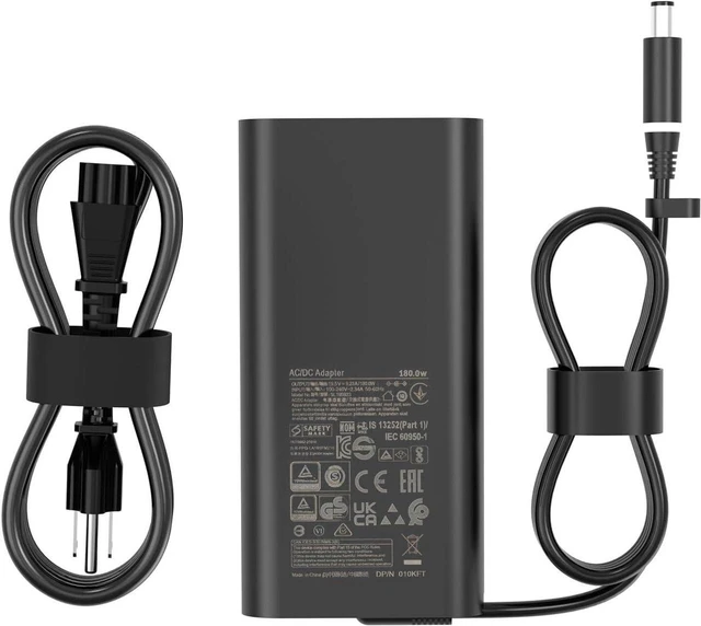 Main image of 180W GaN AC Laptop Charger Power Supply Adapter Replacement for Dell DA180PM210 LA180PM210 HA180PM210 Compatible with Precision 7680 7670 7770 7780, G7 7588 7590 7790 Gaming Workstation Notebook