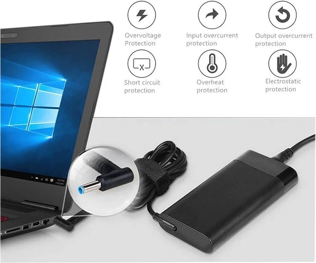 Alt view image 4 of 5 - 150W AC Laptop Charger Power Supply Adapter Compatible with HP ZBook Studio G3 G4 G5 G6 G7 G8, OMEN 15 17, Pavilion Gaming 15 17, ZBook 15 G3 G4 G5 G6 Workstation Gaming Notebook Charger with Cord
