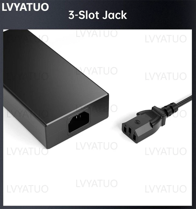 Alt view image 2 of 6 - 230W AC Laptop Charger Power Supply Adapter Replacement for Chicony A17-230P1A Compatible with MSI Stealth GS66 GS65 GS75 WS65 WS75, Creator 15 17 Gaming Workstation Notebook Charger with Cord