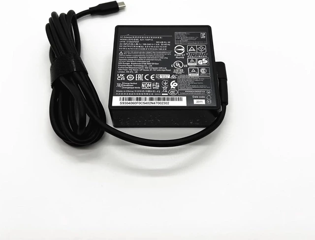 Alt view image 3 of 7 - New 100W 20V 5A USB-C GaN AC Laptop Charger Power Supply Adapter Replacement for MSI A21-100P1A, Portable Type-C Notebook Charger with Cord