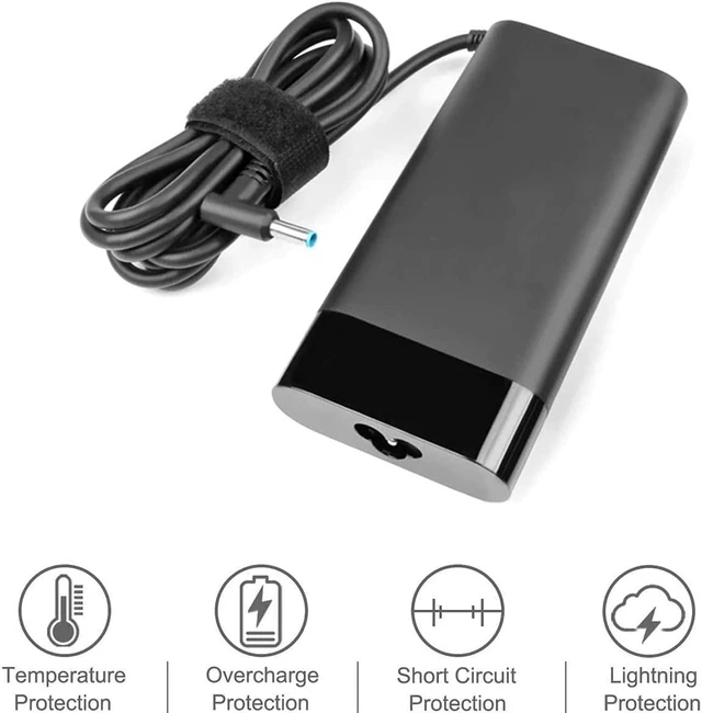 Alt view image 2 of 5 - 150W 19.5V 7.7A Slim Laptop Charger Compatible with HP OMEN 15 17 Pavilion Gaming 15 17 Zbook 15 G3 G4 G5 G6, TPN-CA11 TPN-DA09 L32661-001 917649-850 L48757-001 Notebook AC Power Supply Adapter with