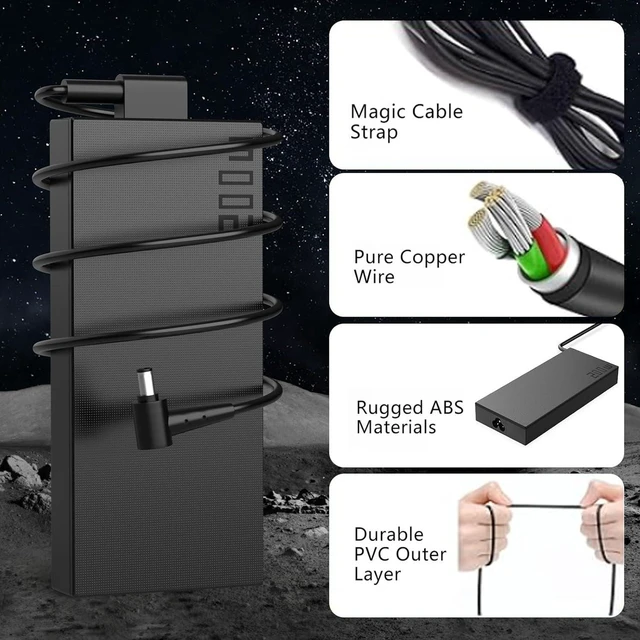 Alt view image 6 of 6 - 200W ADP-200JB D Laptop Charger Compatible with Asus TUF Gaming F15 FX507 Dash F15 FX517 FX516 FX506 F17 FX707 A15 FA507 FA707, ROG Strix G15 G17 G713 G513 GA503 Gaming Notebook AC Power Supply Adapte