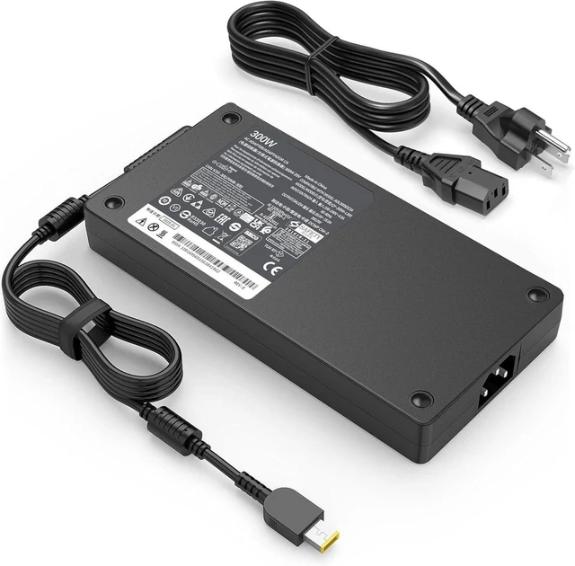 Main image of 300W Laptop Charger Compatible with Lenovo Legion 7 7i 5i 5Pro R7000P R9000P R9000K Y9000K Y9000X, ADL300SLC3A Gaming Notebook Slim Tip AC Power Supply Adapter with Power Cord