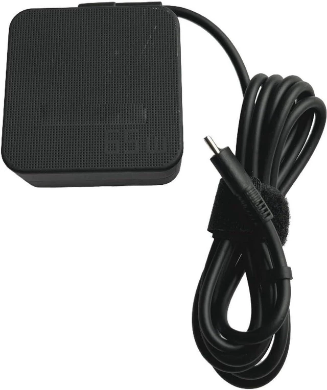 Alt view image 2 of 5 - 65W 20V 3.25A USB Type-C Laptop Charger Compatible with Asus A19-065N3A Notebook Replacement AC Power Supply Adapter with Power Cable Cord