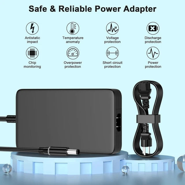 Alt view image 4 of 6 - 240W Laptop Charger Compatible with Dell G15 G16 G7 G5 G3, Alienware 13 15 17 x15 x16 x17 m15 m17, Precision 7510 7520 7710 7720 7730 3541 3550 Gaming Notebook AC Power Supply Adapter with Power Cord