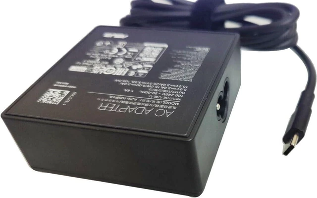 Alt view image 4 of 5 - 100W 20V 5A USB-C AC Power Adapter A20-100P1A Charger Compatible with ASUS ROG Flow X13 GV301QH-DS96 GV301QH-XS98-B Notebook, Replacement USB Type-C PD AC Power Supply Adapter with Power Cord