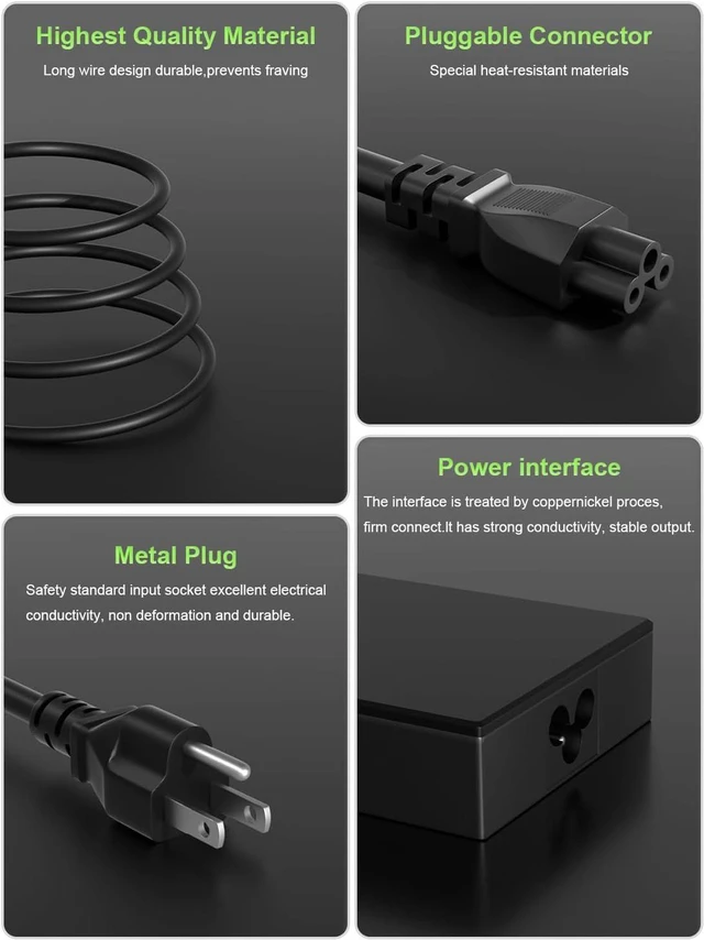 Alt view image 3 of 7 - 200W Laptop Charger Compatible with ASUS TUF Dash F15 FX516 FX517, TUF Gaming A15 F15 F17 A17, ROG Strix G15 G17 G513 G713 Hero III G731, Studio 17, Zephyrus G14 G15, Zenbook Pro 16X 14 Gaming Noteboo
