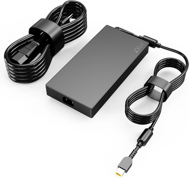 Alt view image 6 of 6 - 230W Laptop Charger Compatible with Lenovo Legion 5 7 5P C7 S7 Y540 Y545 Y740 Y730 Y900 Y910 Y920 Y7000, ThinkPad P1 P73 P53 P72 P52 P71 P51 P70 Gaming Notebook Slim Tip AC Power Supply Adapter with