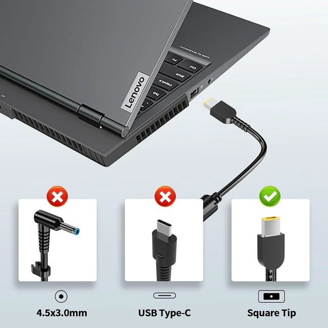 Alt view image 5 of 6 - 230W Laptop Charger Compatible with Lenovo Legion 5 7 5P C7 S7 Y540 Y545 Y740 Y730 Y900 Y910 Y920 Y7000, ThinkPad P1 P73 P53 P72 P52 P71 P51 P70 Gaming Notebook Slim Tip AC Power Supply Adapter with
