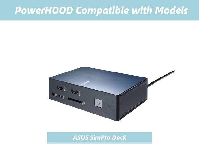 Alt view image 7 of 7 - 19V AC/DC Power Supply Adapter Charger Compatible with ASUS SimPro Dock USB-C 3.2 Thunderbolt Docking Station, 90NX0121-P00470, DC19V Replacement Power Adapter with Power Cord