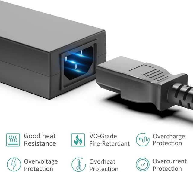 Alt view image 6 of 7 - KFD 19.5V 11.8A 230W AC Adapter Gaming Laptop Charger for NUC X15 9 Extreme, MSI GS66 GS65 GS76 GS75 A17-230P1A, Gigabyte, Razer Blade Stealth RZ09, Minisforum MS-01 GMKtec EVO-X2 Mini PC Power Supply