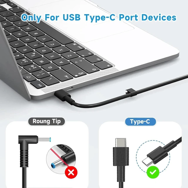 Alt view image 6 of 6 - 165W 130W USB-C GaN PD3.1 AC Adapter Laptop Charger Compatible with Dell Precision 5690 5680 3580 3581, XPS 17 9720 9730, Latitude 7340 5540 5440, Inspiron 14 16 Plus 7640 7430 Pro Rugged, Replace