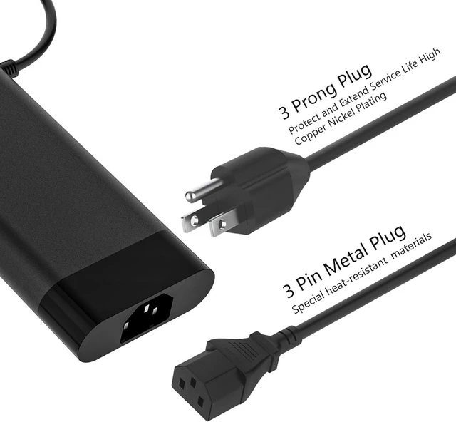 Alt view image 5 of 7 - 230W 19.5V 11.8A AC Laptop Charger Power Supply Cord for HP Omen 15 16 17, ZBook Fury 16 G9 G10 G11, Victus Gaming 15 16, Replace M41303-001 TPN-DA10 TPN-LA21 M35733-001 M85389-003 Gaming Workstation