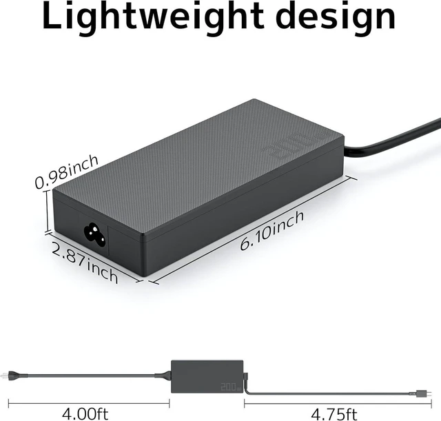 Alt view image 6 of 7 - 200W AC Laptop Charger Power Supply Adapter Fit for ASUS ROG Zephyrus G16 G14 GA605 GU605 GU605MI GA403, ProArt P16 PX13 HN7306 H7606, Flow Z13, TUF A14 FA401 Gaming Laptop, Replace ADP-200JB K