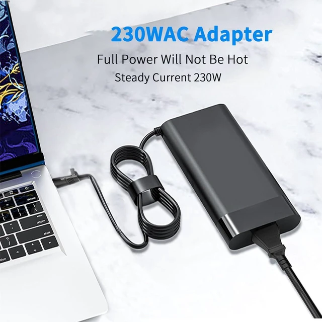Alt view image 3 of 7 - 230W 19.5V 11.8A Laptop Charger 7.4*5.0mm Tip AC Power Supply Cord Adapter Compatible with HP Thunderbolt Dock 230W G2 2UK38AA, Zbook 15 17 G2, Omen X 2S 15, Z2 Mini G4, EliteBook 8770w, Replace 92514