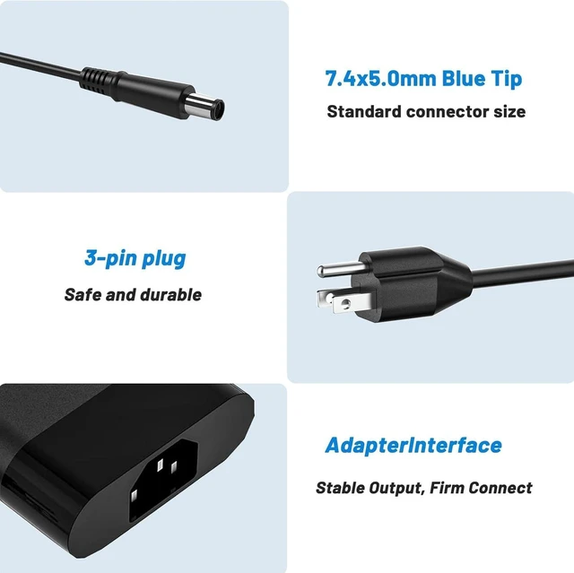 Alt view image 2 of 7 - 230W 19.5V 11.8A Laptop Charger 7.4*5.0mm Tip AC Power Supply Cord Adapter Compatible with HP Thunderbolt Dock 230W G2 2UK38AA, Zbook 15 17 G2, Omen X 2S 15, Z2 Mini G4, EliteBook 8770w, Replace 92514