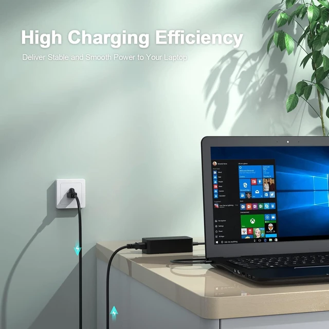 Alt view image 3 of 7 - 65W USB C Charger Laptop Power Supply Adapter Fit for LG Gram 17ZB90R-K.AAB6U1 .AAC7U1 .ADC8U1 R-G.AA75D,16U70R-K.AAS7U1,16MR70.ASDU1,15Z90RT-K.AAB7U1 .AAB8U1 .ADB9U1 P-N.APS3U1,14Z90N-N.APS7U1