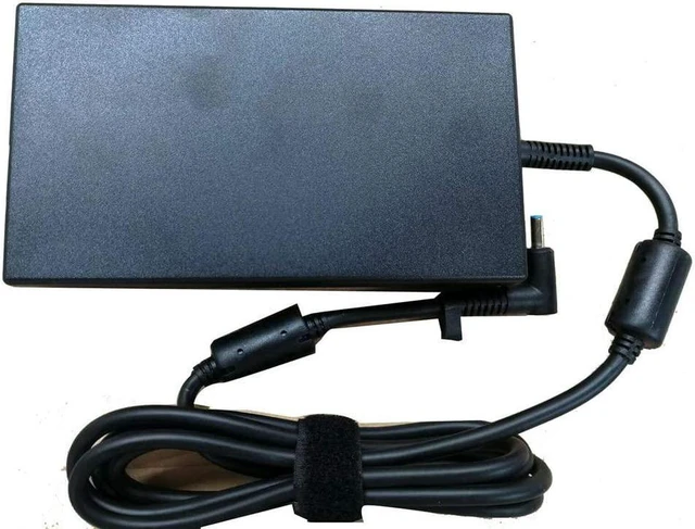 Alt view image 4 of 4 - Original 19.5V 10.3A 200W AC Power Adapter Charger TPN-CA03 815680-002 with AC Cord for HP Omen 15-CE009NL 15-CE009TX, ZBook 17 G3, Replace 608431-002 609945-001 HSTNN-CA16 HSTNN-DA16 Laptop Power
