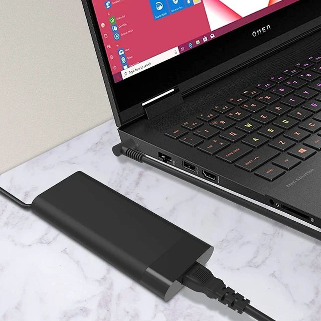 Alt view image 5 of 6 - 200W AC Laptop Charger for HP Omen Pavilion 15 16 17 15t 17t Gaming Laptop, ZBook 15 15u Fury Studio Power G3 G4 G5 G6 G7 G8 Mobile Workstation Slim Power Supply Adapter
