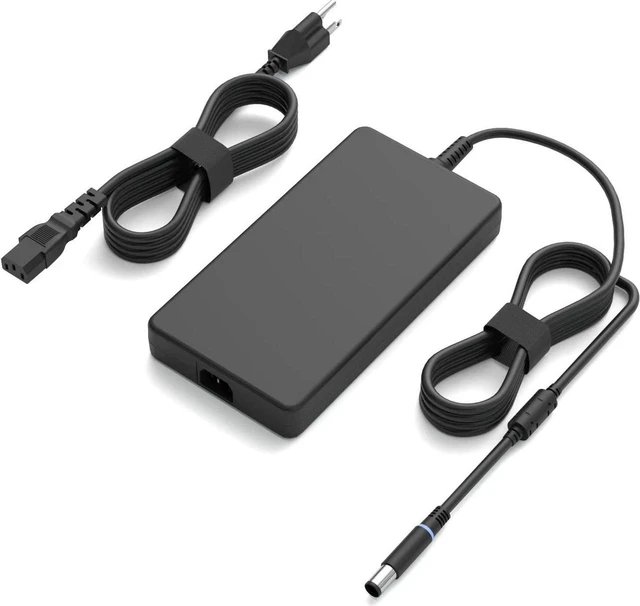 Main image of 240W 180W 19.5V 12.3A Laptop Charger for Dell Alienware 15 17 R1 R2 R3 R4 R5 M15 M17 M11X M14X M17X, G3 G5 G7 Precision 7710 7540 M6400 M6500 M6700 M6800 M4300 AC Power Supply Adapter with Cord