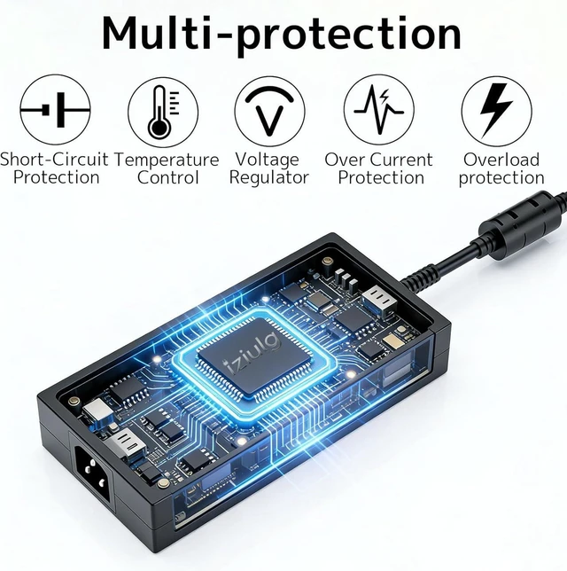 Alt view image 2 of 7 - 230W 240W USB Tip Laptop Charger for MSI GP66 GP76 Leopard GE66 GE76 Raider Stealth A16 16 17 GS77 Creator Pro Z17 Z16P, A20-240P2A S93-0409410-C54 Gaming Notebook AC Power Supply Adapter with Cord