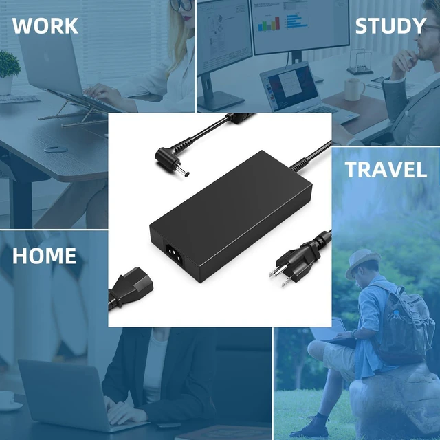 Alt view image 2 of 7 - 230W 19.5V 11.8A Laptop Charger for MSI Stealth GS66 GS65 GS75 WS65 WS66 WS75 WS76, Creator 15 17 Chicony A17-230P1A Power Supply Adapter, 5.5*2.5mm DC Connector