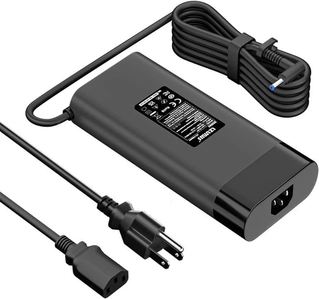 Alt view image 4 of 7 - 200W AC Laptop Charger 19.5V 10.3A Power Supply 4.5x3.0mm Blue Tip for HP Victus OMEN 16 Pavilion Gaming, ZBook Fury Studio, Envy ProBook Notebook Replacement Adapter