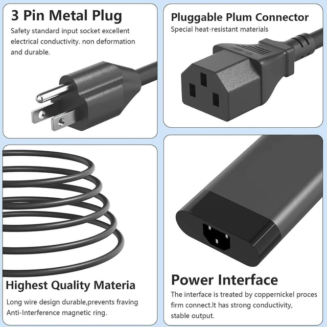 Alt view image 3 of 7 - New 230W 4.5mm Blue Tip Laptop Charger 19.5V 11.8A for HP M41303-001 TPN-LA10 M35733-001 M85389-003, Omen 15 16 Victus 16 Zbook Fury 16 G8 G9 G10 Gaming Notebook AC Power Supply Adapter with Cord
