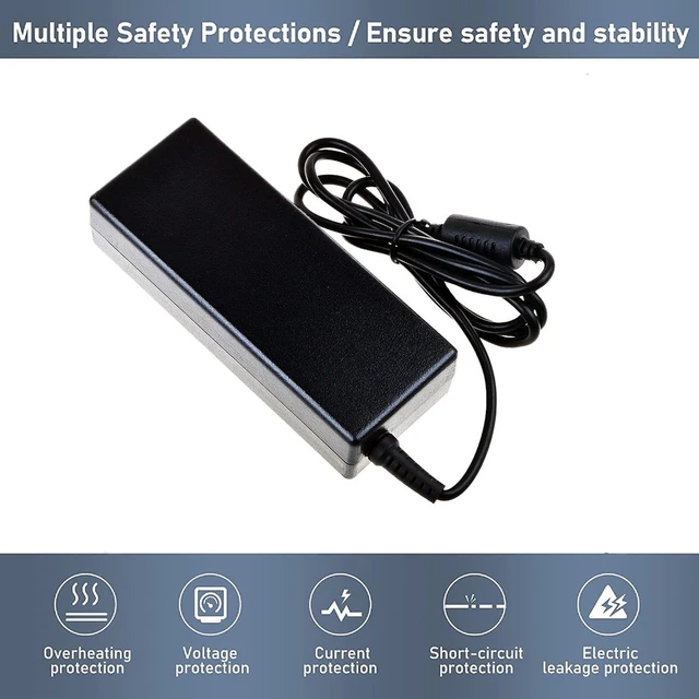Alt view image 4 of 5 - AC Adapter Charger Power Supply Cord for HP Pavilion 27-xa0013w 27-xa0014 All-in-One Desktop 4NM54AA#ABA, Replacement Mains PSU Charger Cable
