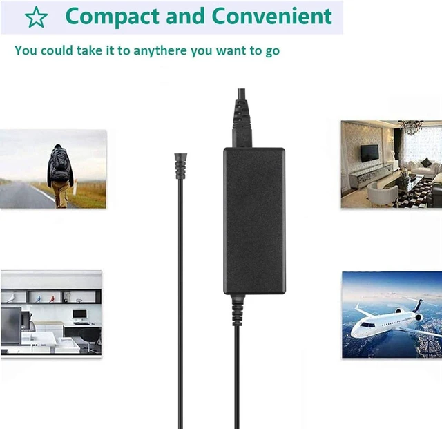 Alt view image 3 of 5 - AC Adapter Charger Power Supply Cord for HP Pavilion 27-xa0013w 27-xa0014 All-in-One Desktop 4NM54AA#ABA, Replacement Mains PSU Charger Cable