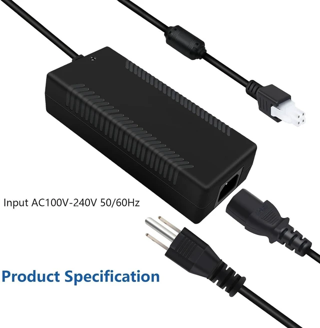 Alt view image 4 of 7 - AC DC Adapter Power Supply for Fanatec Boost Kit 180 (8NM) CSL DD GT and Fanatec Gran Turismo DD Pro, Replacement Endor6200-2400750P Endor6200-2400750-15C01 Racing Wheel Power Cord