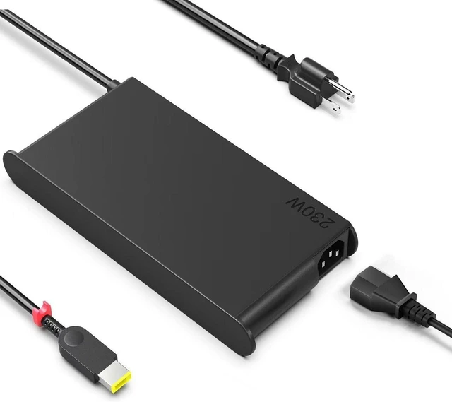 Main image of 230W 20V 11.5A AC Laptop Charger for Lenovo Legion 5 7 5P C7 S7 Y540 Y545 Y740 Y730 Y900 Y910 Y920 Y7000 Y9000K, GX20L29347 ADL230NLC3A ADL230NDC3A 4X20E75111 Notebook Power Supply Adapter with Cord