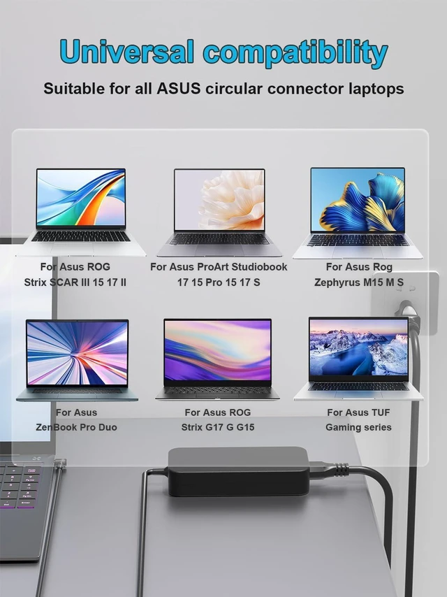 Alt view image 4 of 7 - 230W ADP-230GB B AC Laptop Charger Power Supply for ASUS ROG Strix G G15 G17 G512 GL531 G702 G712, Scar 15 17 II III G532 G542L G732 G531, Zephyrus S M M15 S15 GX735 GX531 GM501 GU502 GX502 Notebook