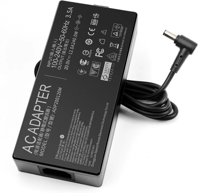 Alt view image 5 of 6 - 240W 230W AC Laptop Charger Power Supply for ASUS TUF F17 F16 F15 A17 A15, Vivobook Pro 16X 15X, Flow X16, Zephyrus Duo 15 S M16 G14 G15 G16 S17, ROG Strix Scar 15 17 G15 G17, ProArt StudioBook Notebo