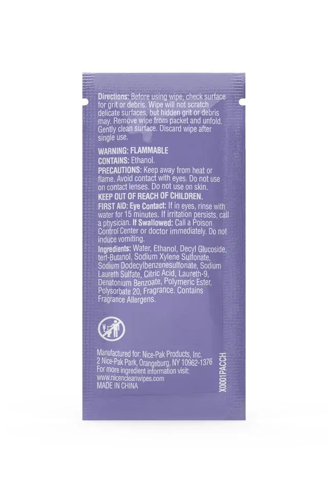 Alt view image 3 of 7 - Nice 'N Clean Smudgeguard Glasses Cleaning Wipes, Pre-Moistened Lens Wipes (100)