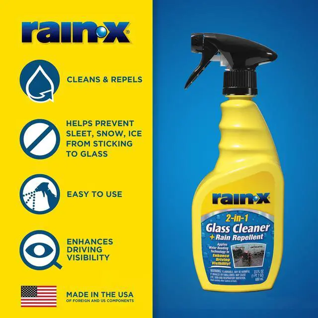 Alt view image 3 of 7 - Rain-x Glass Cleaner + Rain Repellent, 23 oz - 5071268