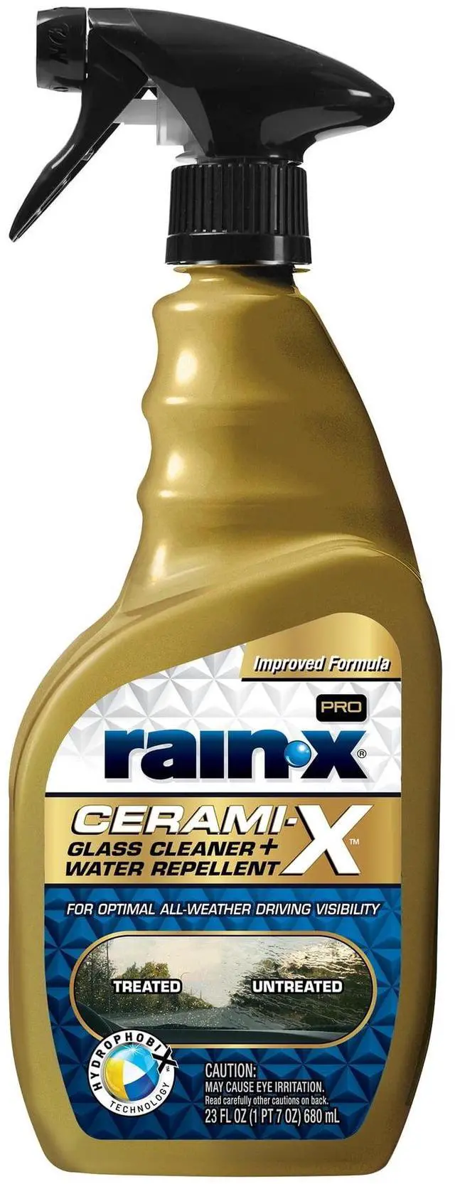 Main image of Rain-x® Cerami-x Glass Cleaner + Water Repellent, 23 .oz - Improved Haze-Free Formula - 630177SRP