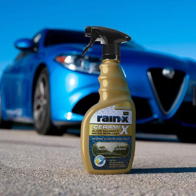Alt view image 6 of 7 - Rain-x® Cerami-x Glass Cleaner + Water Repellent, 23 .oz - Improved Haze-Free Formula - 630177SRP