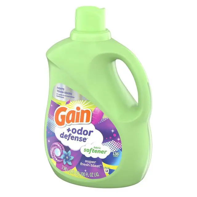 Alt view image 5 of 7 - Gain Odor Defense Liquid Fabric Softener and Conditioner, Super Fresh Blast, 100 fl oz, 136 Loads