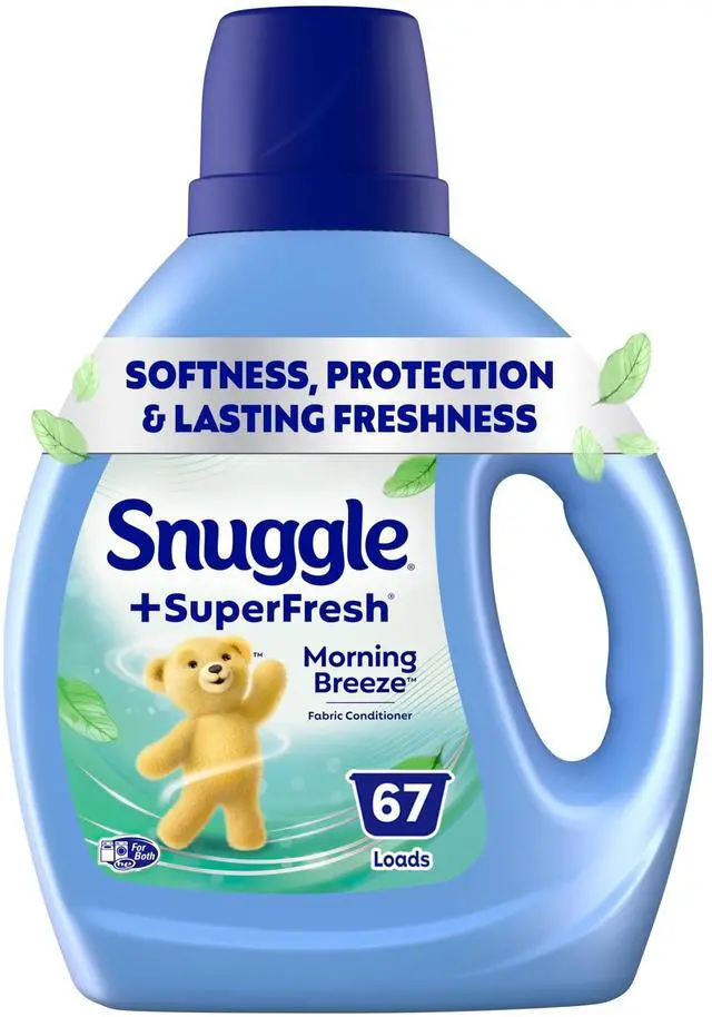 Main image of Snuggle SuperFresh Liquid Fabric Softener, Odor Eliminating, Morning Breeze, 67 Loads