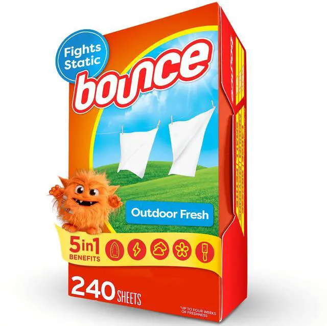 Main image of Bounce Dryer Sheets, Outdoor Fresh Scent, 240 Count