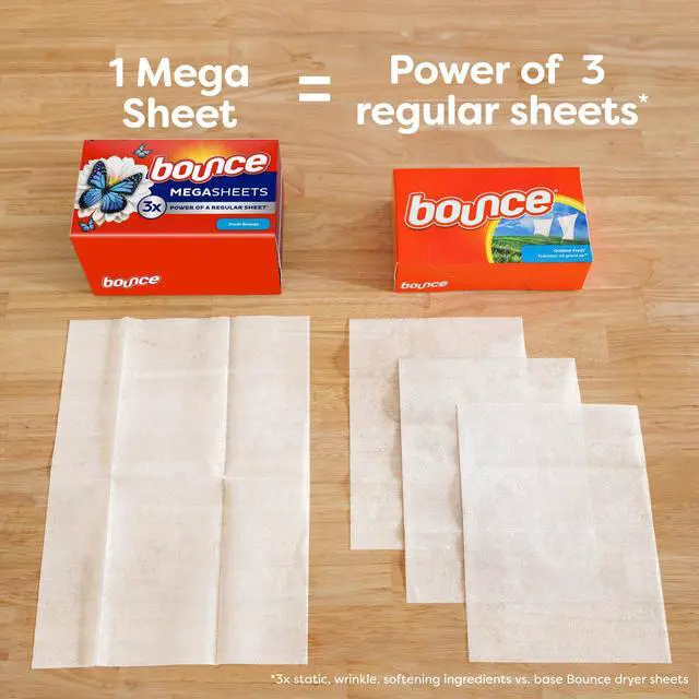 Alt view image 6 of 7 - Bounce Mega Dryer Sheets, Fresh Breeze, 50 Count