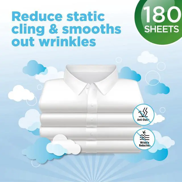 Alt view image 6 of 7 - Great Value Free & Delicate Hypoallergenic Dryer Sheets, 180 Count