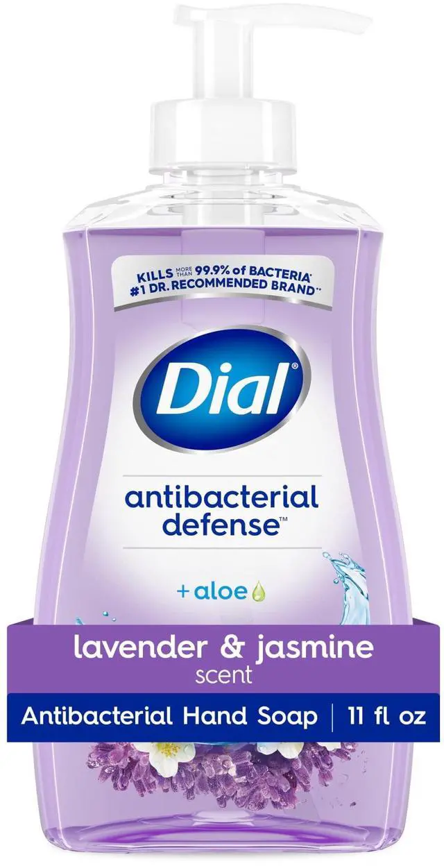 Main image of (2 pack) Dial Antibacterial Defense Lavender & Jasmine Liquid Hand Soap, 11 fl oz