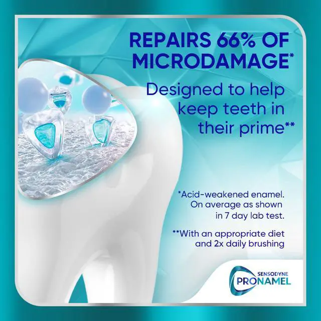 Alt view image 4 of 6 - Sensodyne Pronamel Clinical Enamel Strength Toothpaste, Whitening Action, 3.4 Oz