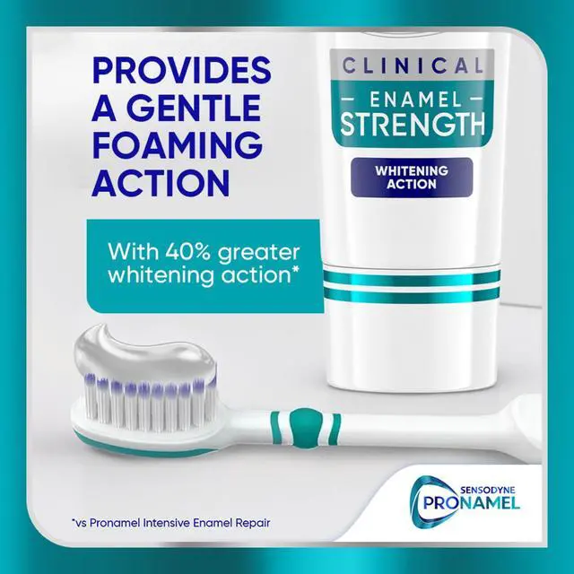 Alt view image 3 of 6 - Sensodyne Pronamel Clinical Enamel Strength Toothpaste, Whitening Action, 3.4 Oz