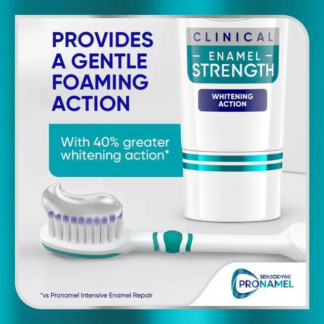 Alt view image 4 of 6 - Sensodyne Pronamel Clinical Enamel Strength Toothpaste, Whitening Action, 2.3 Oz