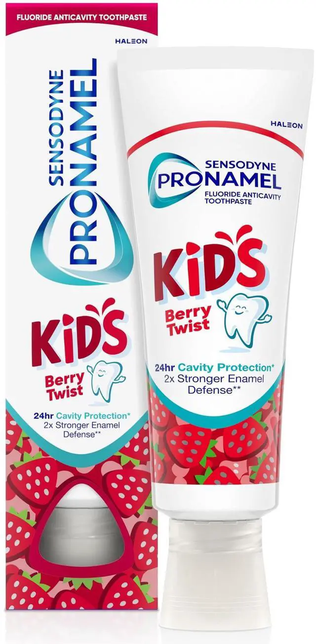 Main image of Sensodyne Pronamel Kids Toothpaste, Fluoride Anticavity Toothpaste, Cavity and Enamel Protection, for Ages 2+, Berry Twist Flavored, 4 Oz