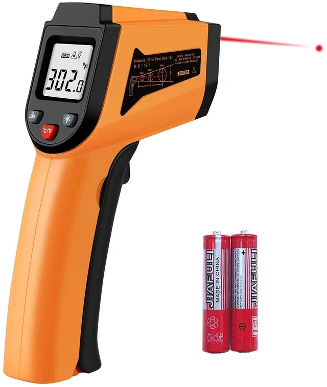 Main image of Digital Laser Infrared Thermometer Gun, -50C to 400C (-58F to 752F), Kitchen