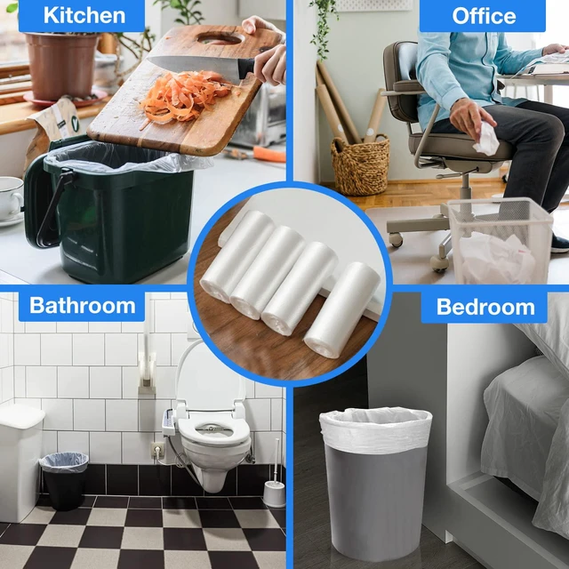 Alt view image 4 of 6 - Charmount 1.2 Gallon Small Trash Bags, 102 Count